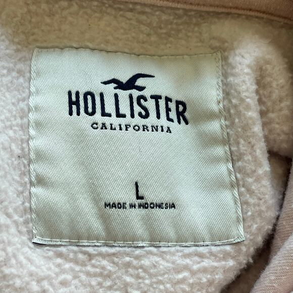 Hollister Y2K Pink Hoodie Women’s Sz Large Pullover Embroidered Spellout - Picture 4 of 10